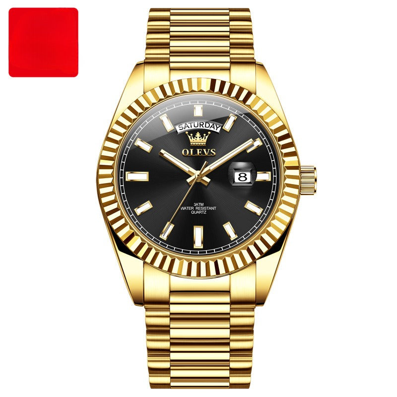 Montre Homme Lumineux Waterproof Business – Bracelet Acier Élégant