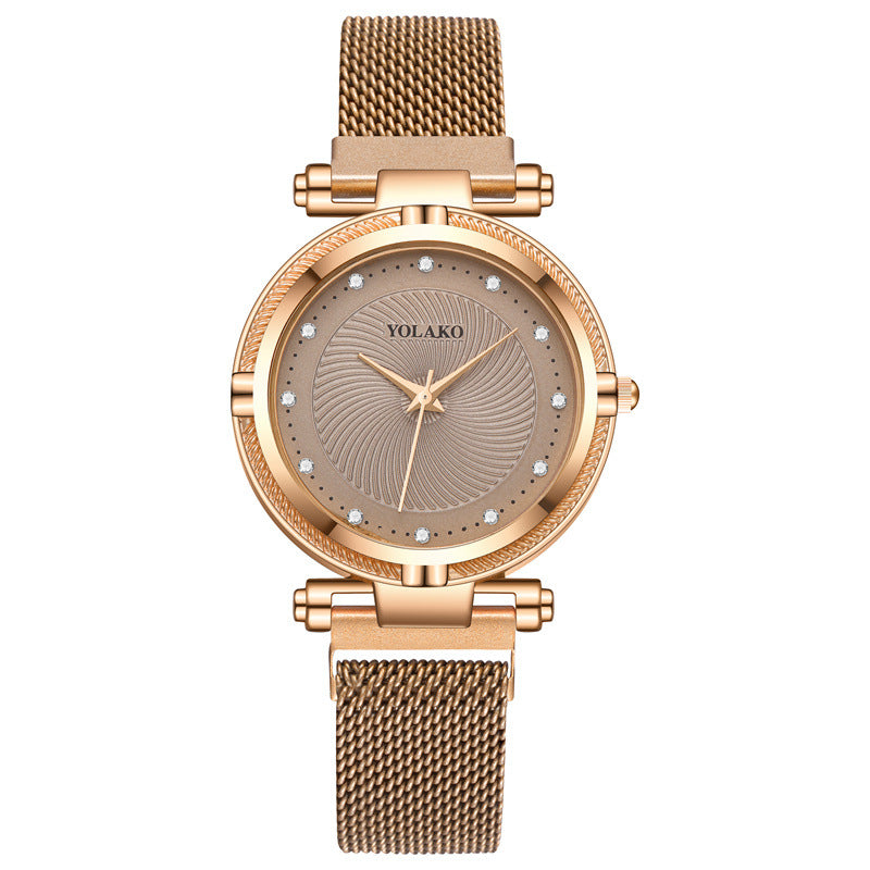 Montre Femme Diamant Magnétique – Quartz Bracelet Fantaisie Élégant