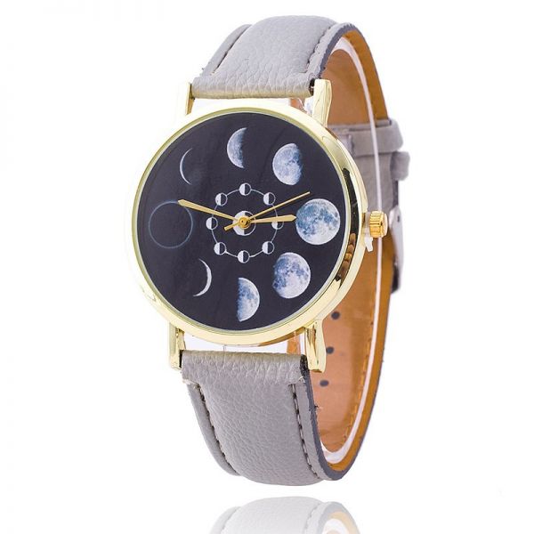 Montre Cadran Lune – Montre Quartz Femme Design Céleste