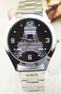 Montre Cadran Tour Eiffel – Montre Quartz Femme Élégante