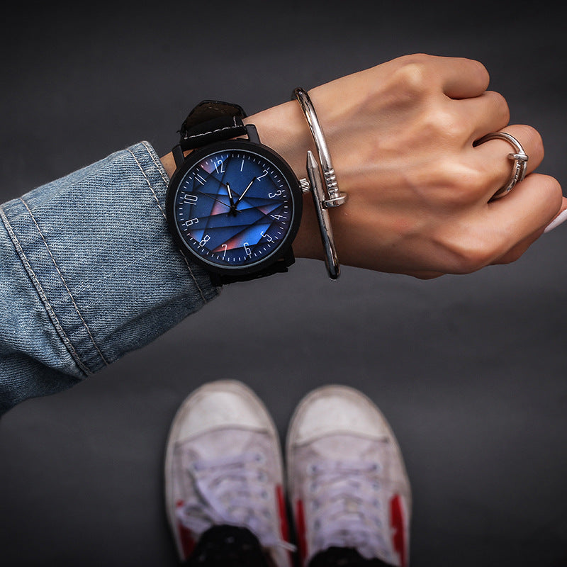 Montre Femme Grand Cadran – Quartz Fashion Bracelet PU Élégant