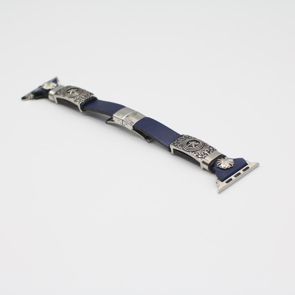 Bracelet Montre Cuir Embossé Rétro – Remplacement DIY Vintage – Bracelet Montre Universel