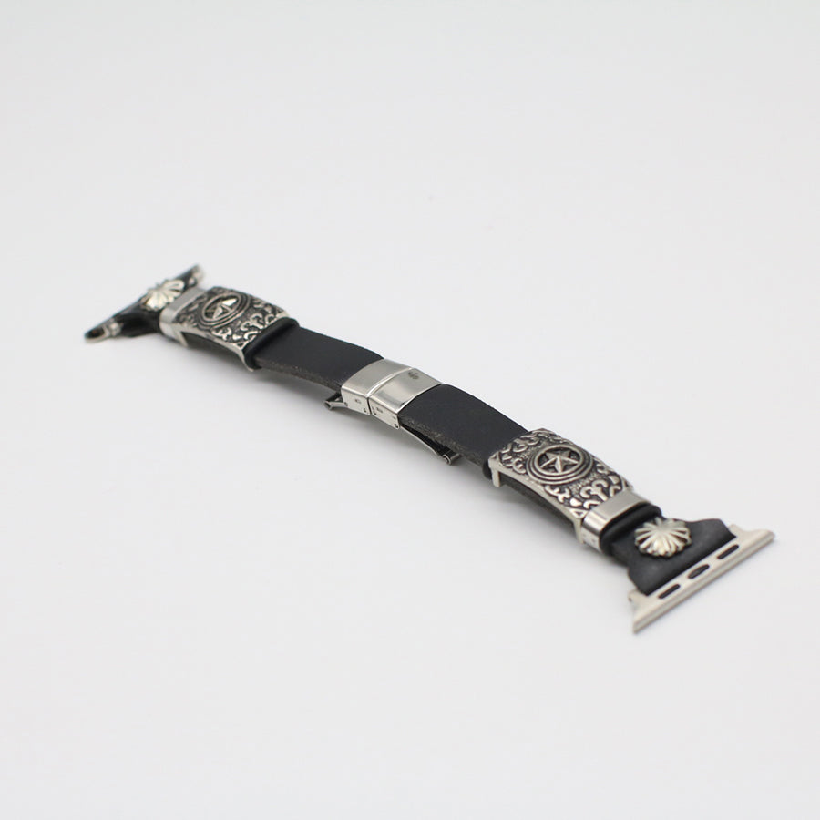 Bracelet Montre Cuir Embossé Rétro – Remplacement DIY Vintage – Bracelet Montre Universel