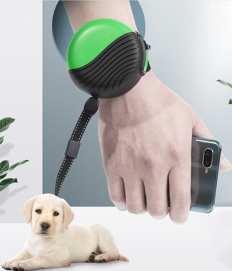 Bracelet-Laisse Mains Libres Style Montre – Laisse Poignet pour Chien | Promenade Confortable