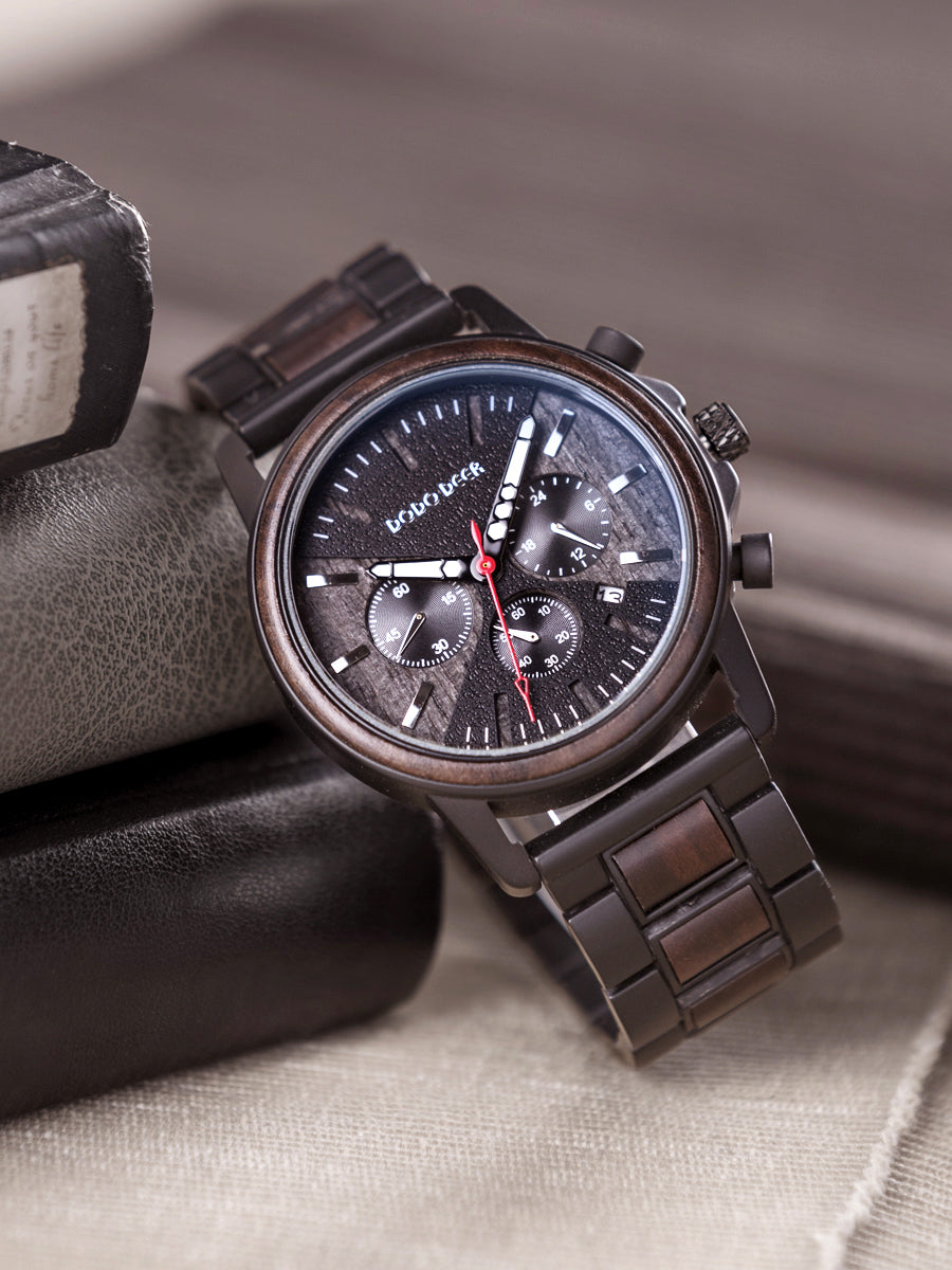 Montre en Bois Naturel Éco-Responsable – Montre Bois Artisanale Unisexe