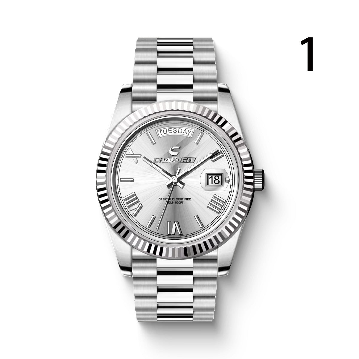 Montre Homme Acier Grand Cadran Quartz – Bracelet Fashion Luxe