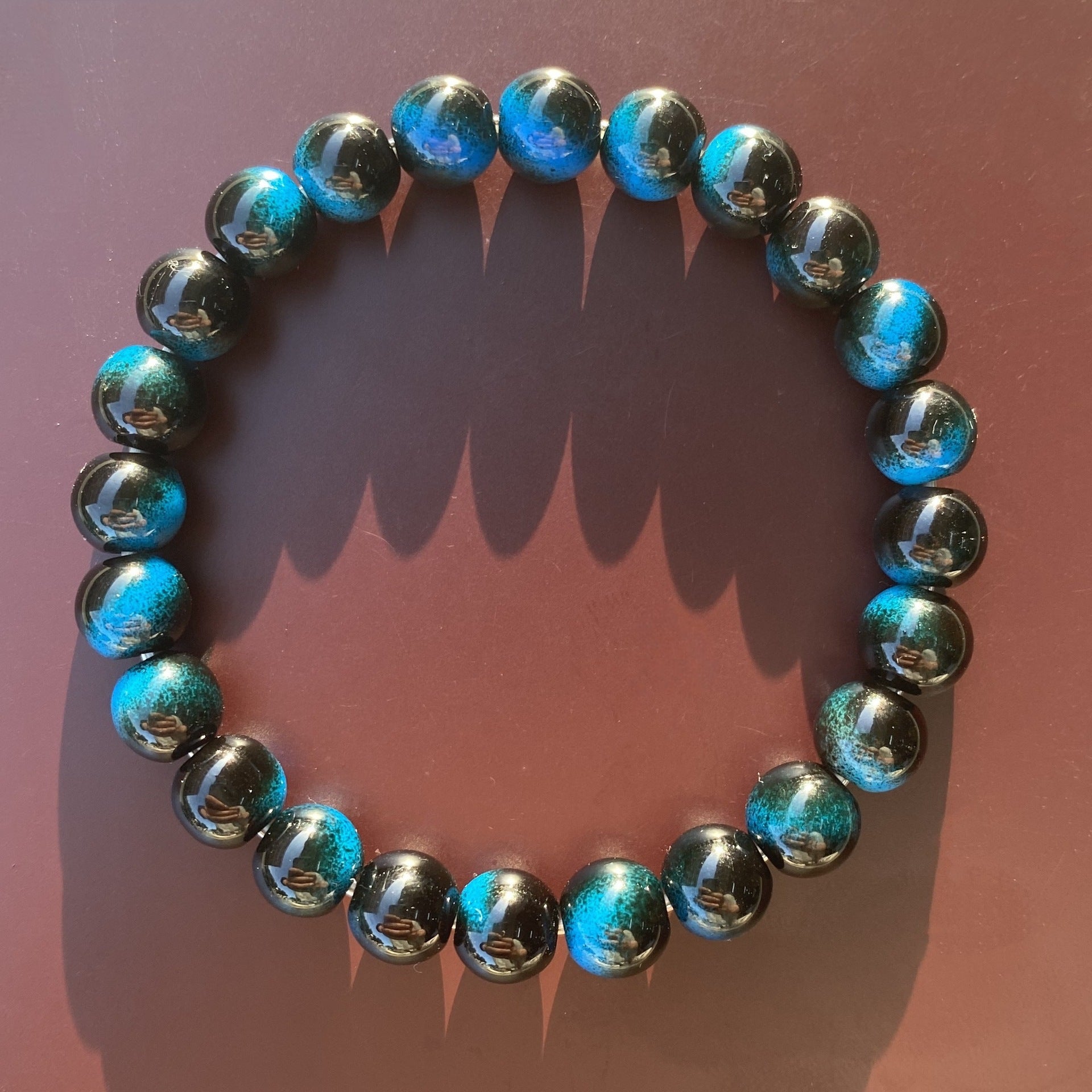 Handmade Tigers Eye Beaded Bracelet