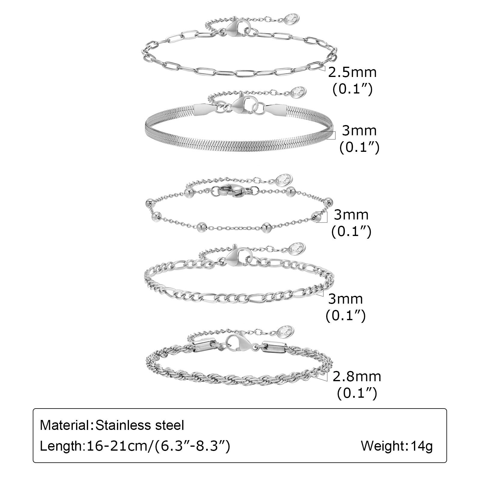 Stainless Steel Bracelet For Women Instagram-style Gold Color