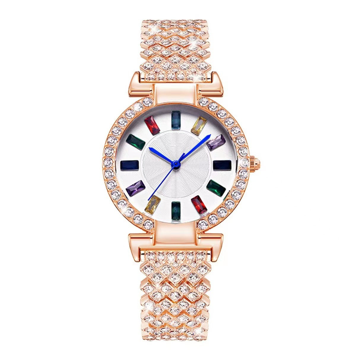 Montre Bracelet Femme Full Diamant – Quartz Fashion Polyvalent Luxe