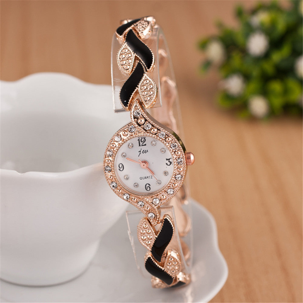 Montre Bracelet Feuille Quartz – Bijou Montre Femme Nature