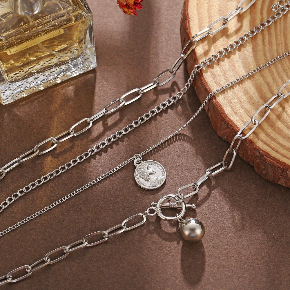 Trendy personality necklace creative simple necklace