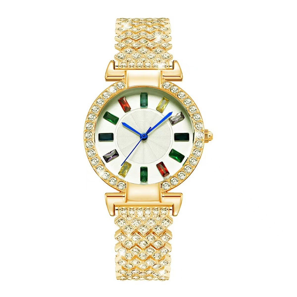 Montre Bracelet Femme Full Diamant – Quartz Fashion Polyvalent Luxe