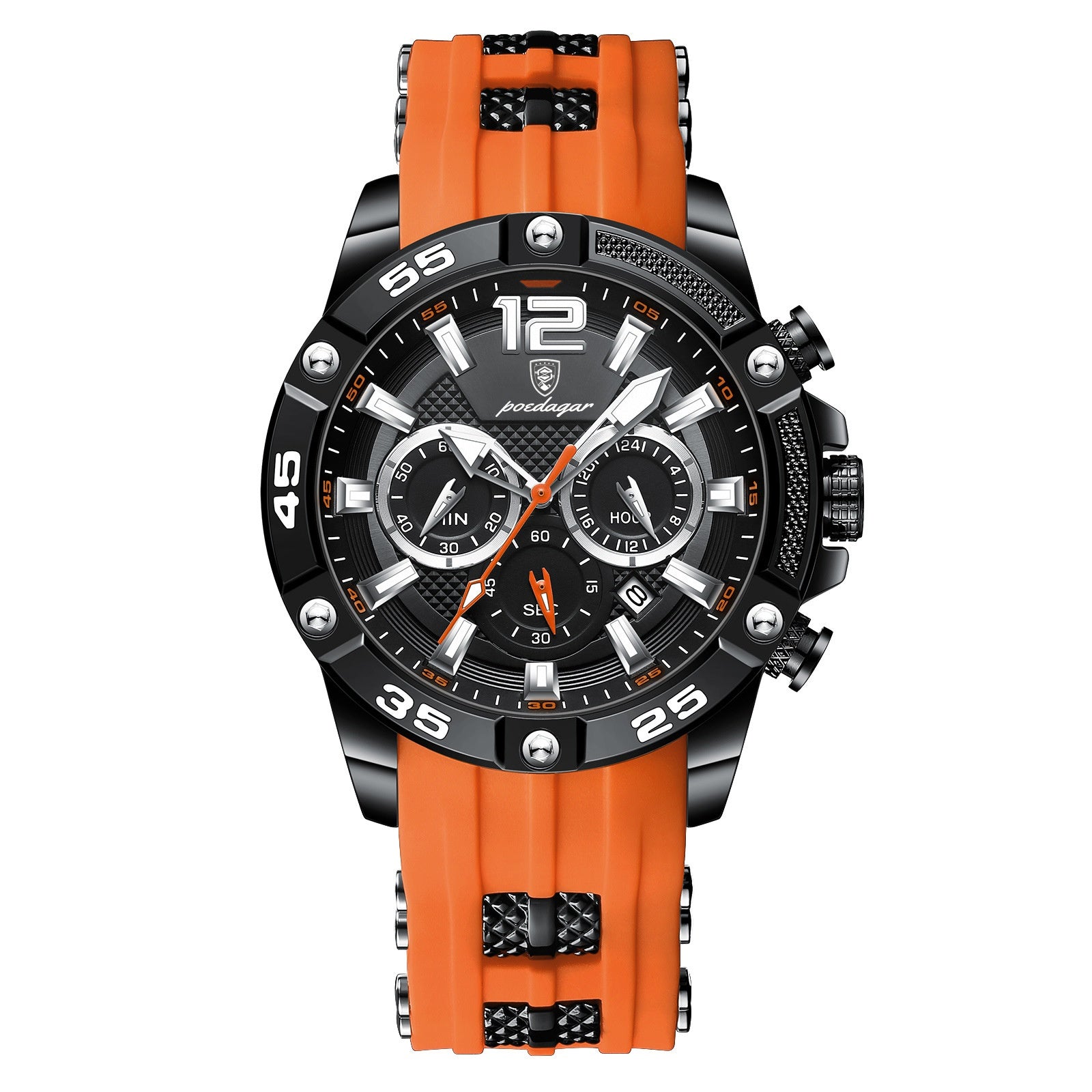 Montre Homme Quartz Bracelet Silicone – Multifonction Fashion