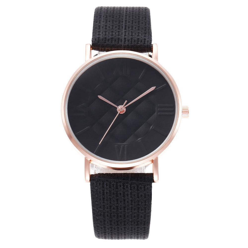 Montre Quartz Cadran Ananas Chiffres Romains – Design Fantaisie Femme