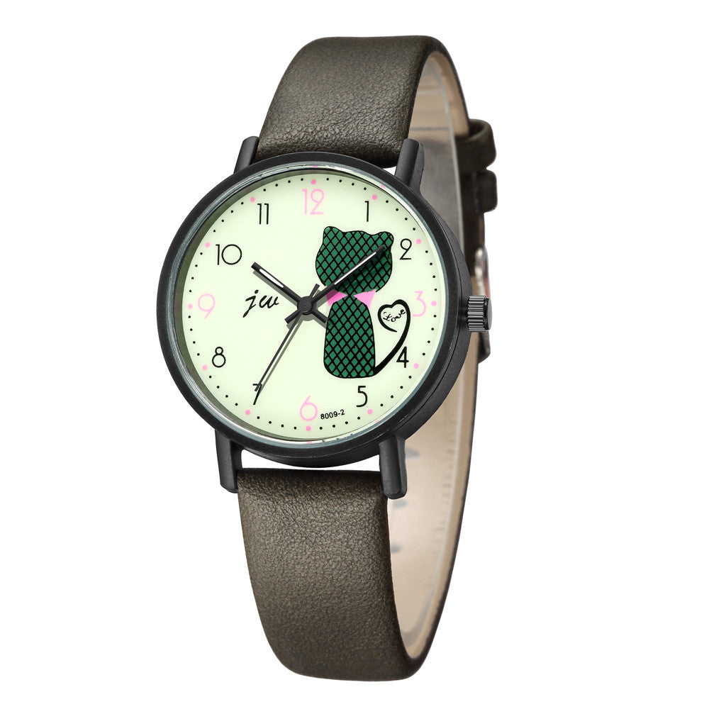 Montre Femme Chat Mignon – Quartz Casual Bracelet Fantaisie