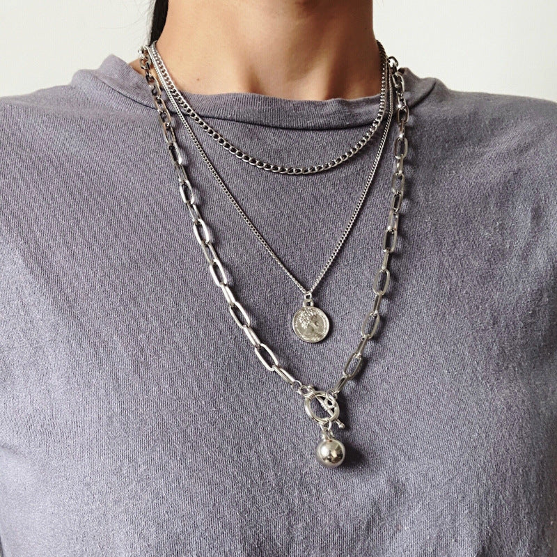 Trendy personality necklace creative simple necklace