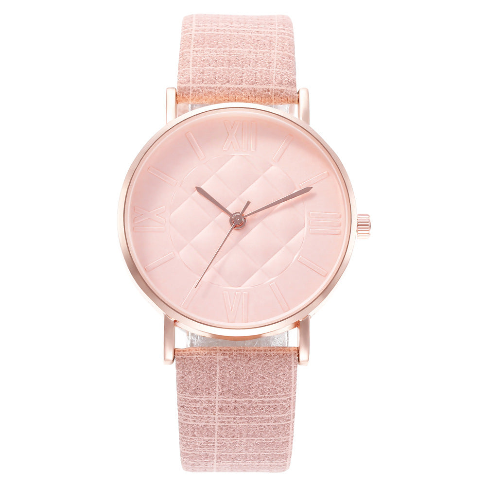 Montre Quartz Cadran Ananas Chiffres Romains – Design Fantaisie Femme