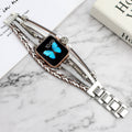 Bracelet Montre Cuir Vintage Métal – Bracelet Smartwatch Universel