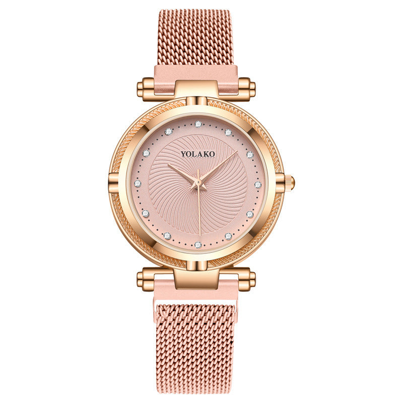Montre Femme Diamant Magnétique – Quartz Bracelet Fantaisie Élégant