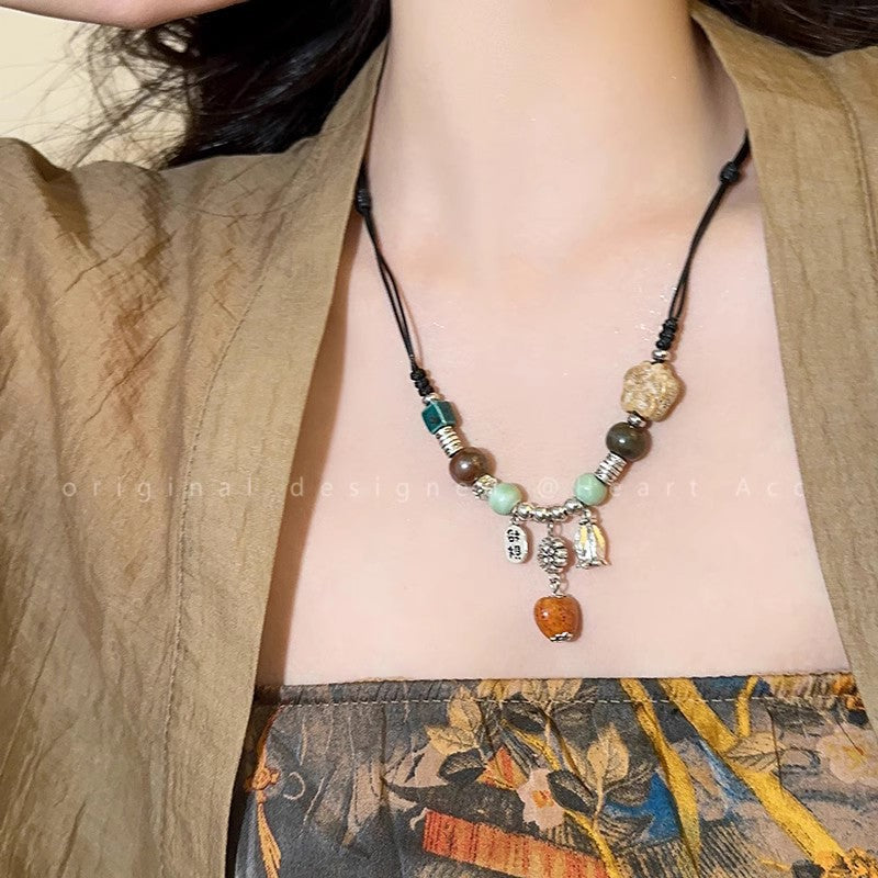 Love Ceramic Beaded Necklace Transfer Necklace