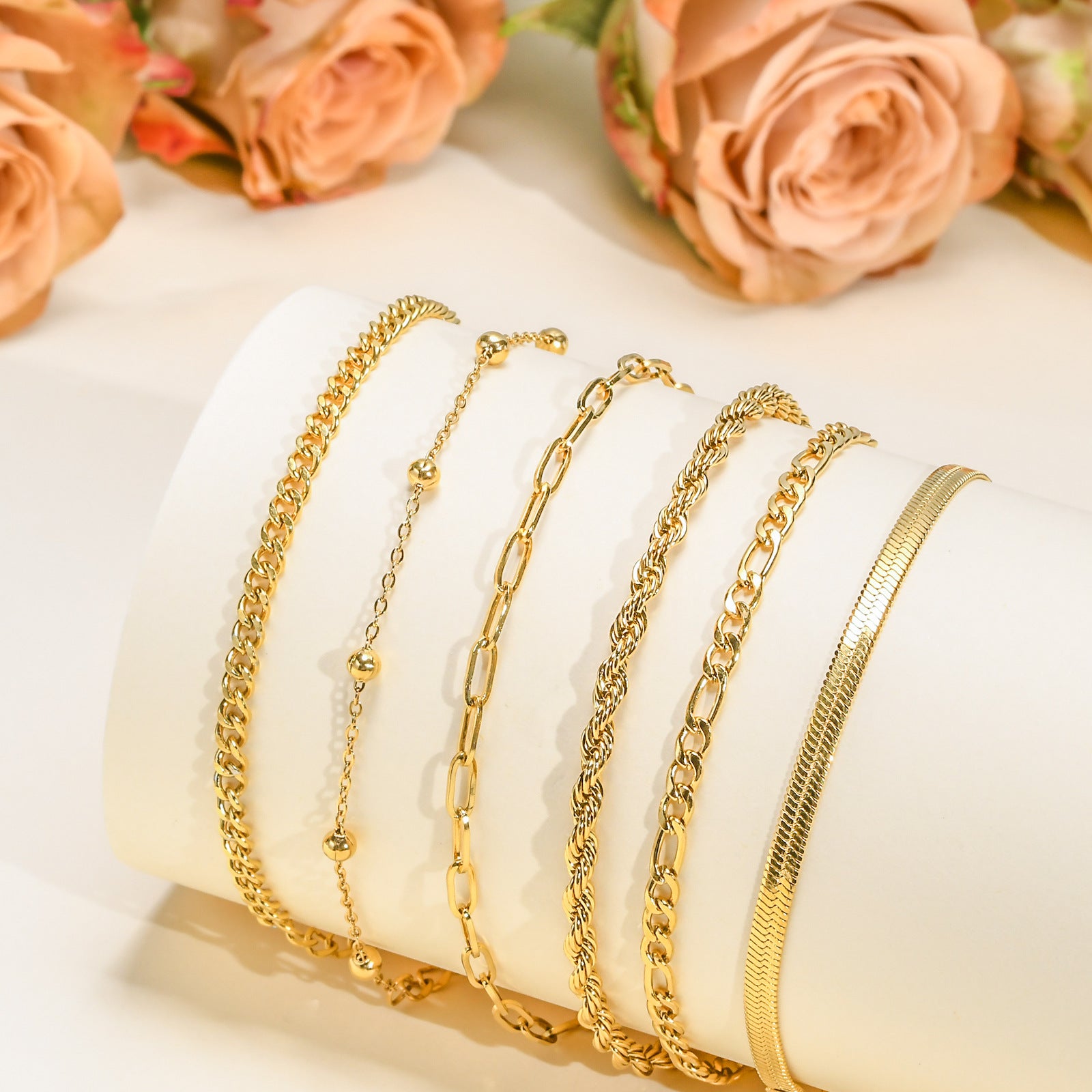 Stainless Steel Bracelet For Women Instagram-style Gold Color