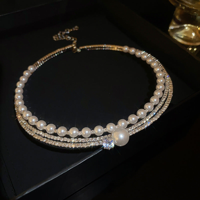 Round Curved Necklace Exaggerating Collarbone Necklace