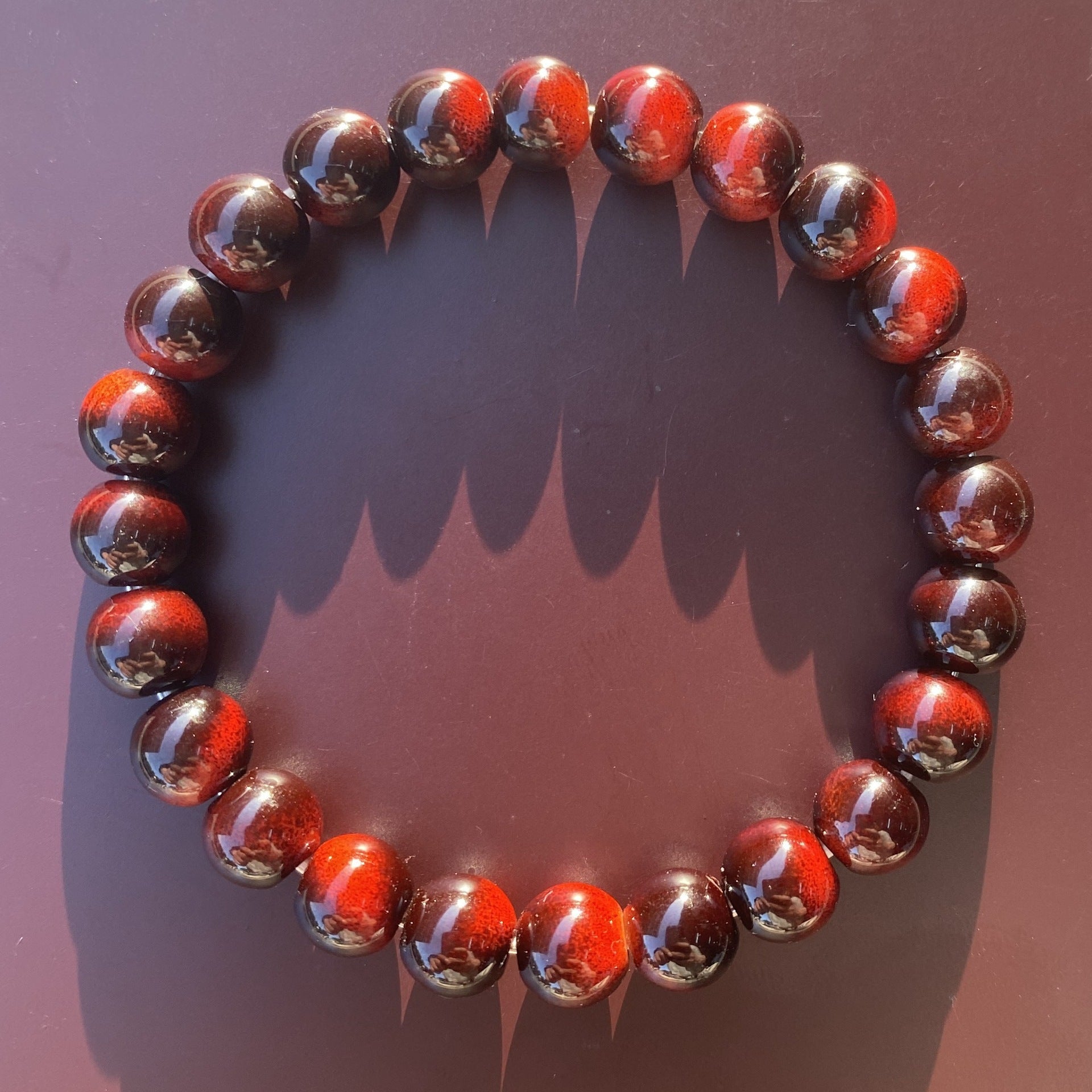 Handmade Tigers Eye Beaded Bracelet