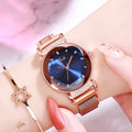 Montre magnétique pour femme, mode, assortie à tout, simple, pour le poignet
