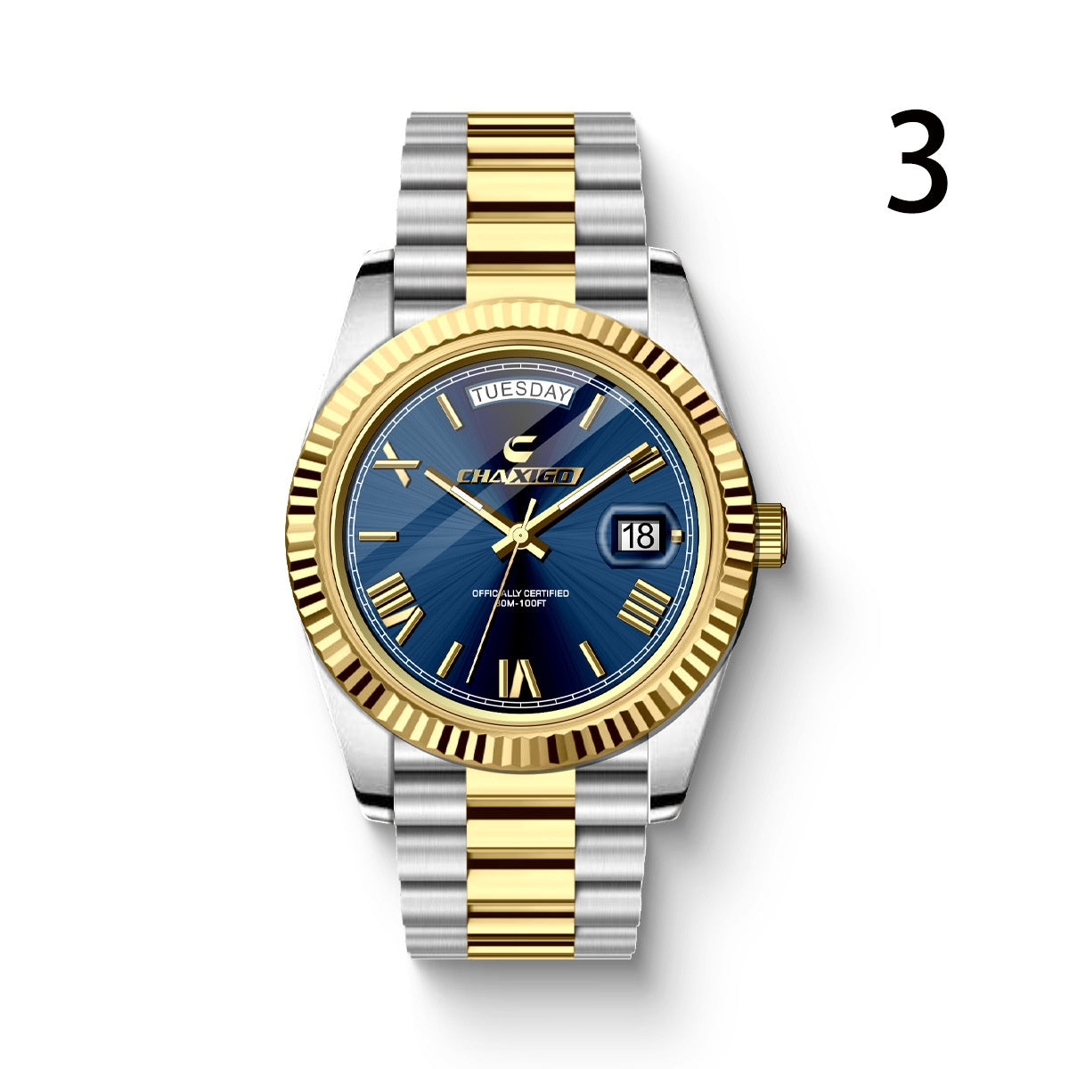Montre Homme Acier Grand Cadran Quartz – Bracelet Fashion Luxe